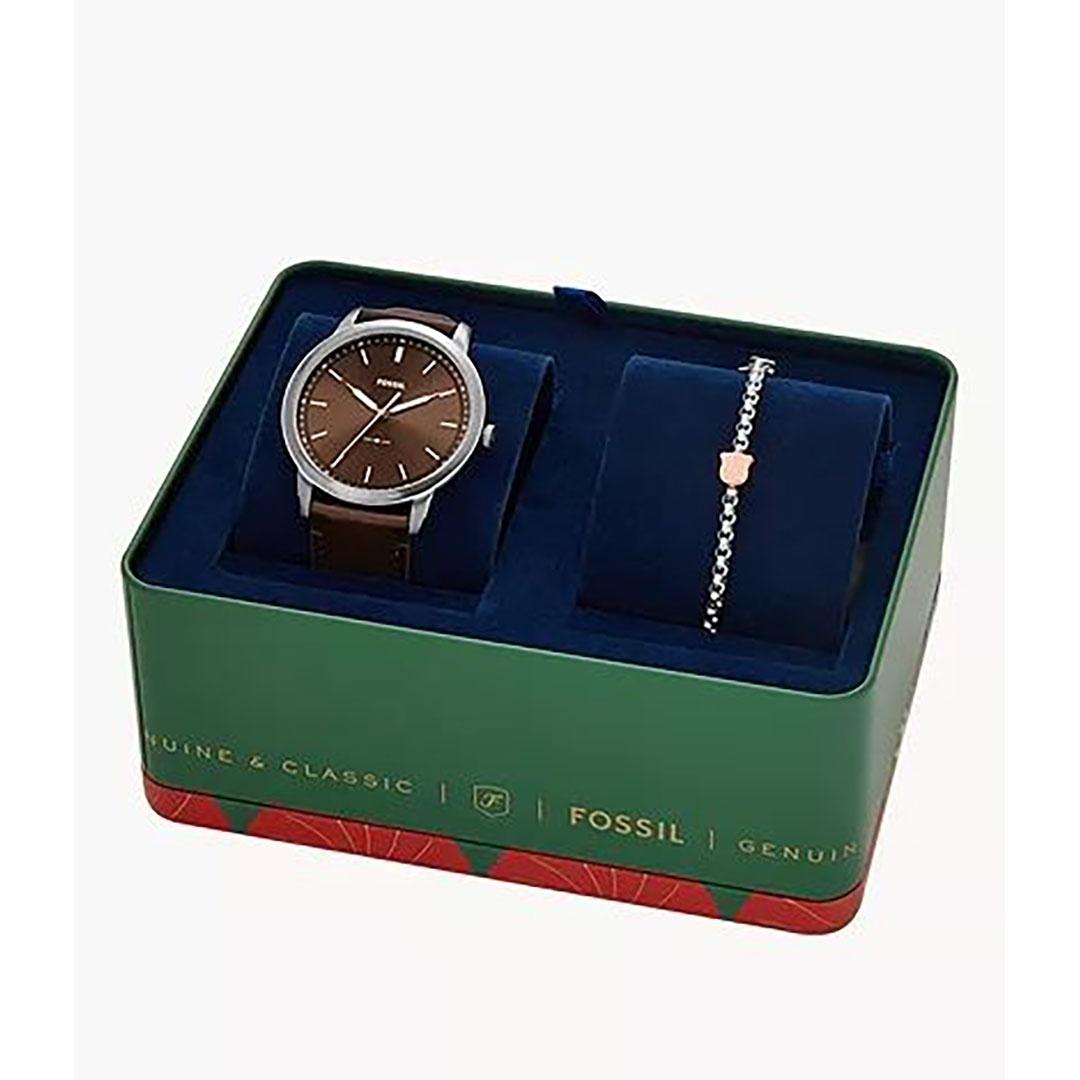 RELOJ HOMBRE FOSSIL   PULSERA ACERO FS6019SET