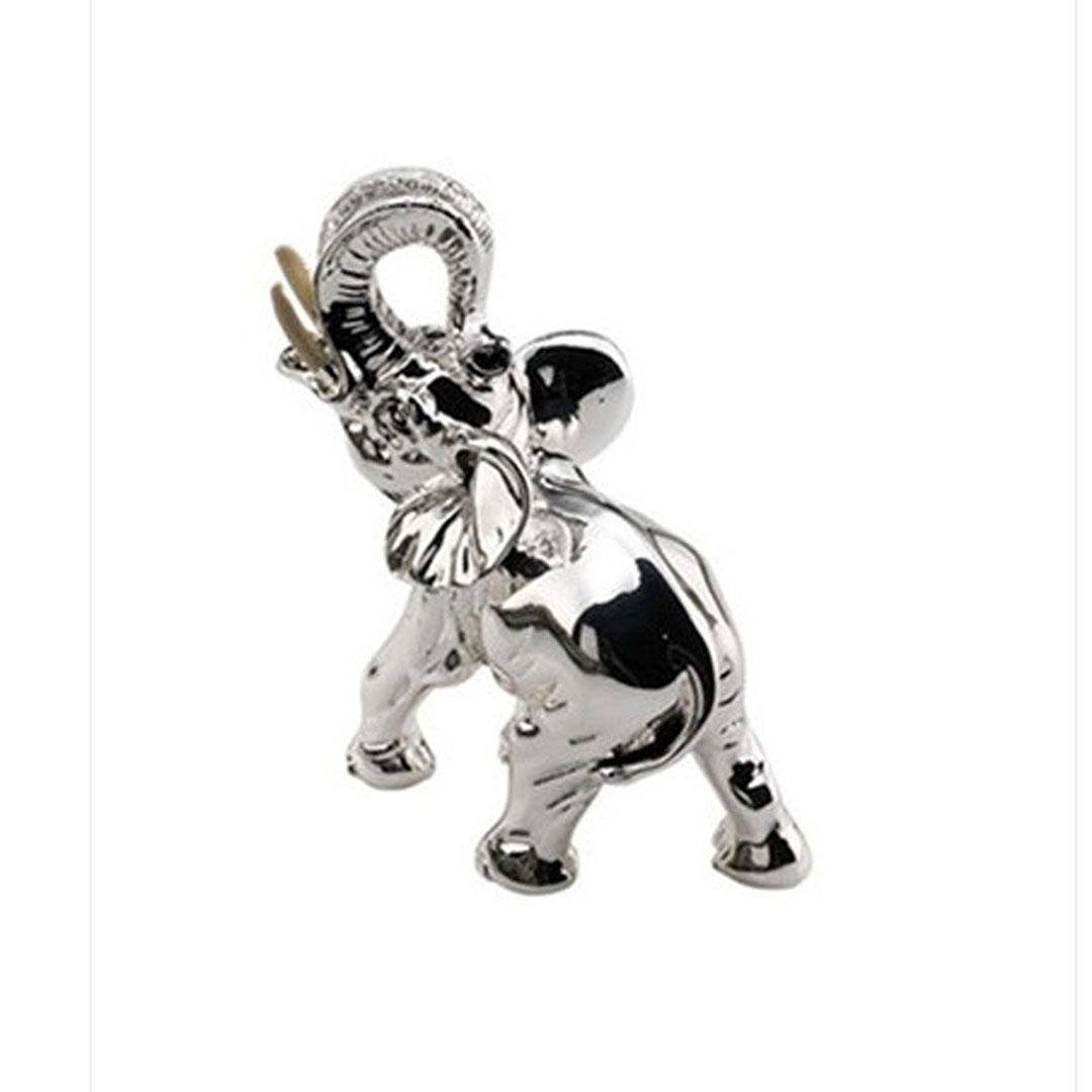 FIGURA ELEFANTE PLATA BILAMINADA ST211/M