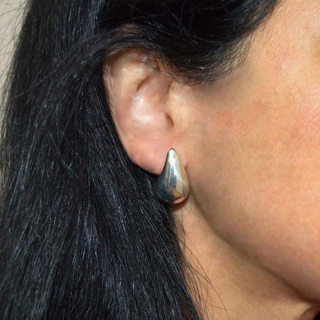 PENDIENTES MUJER PLATA DORADA 110459