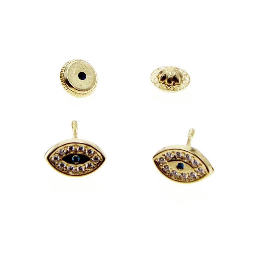 PENDIENTES MUJER ORO 18K OJO TURCO 5170M