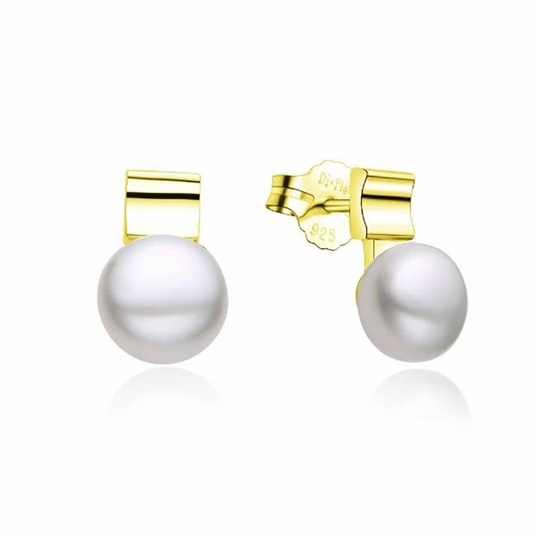 PENDIENTES MUJER PLATA DE LEY 925  DORADOS 24673/Y