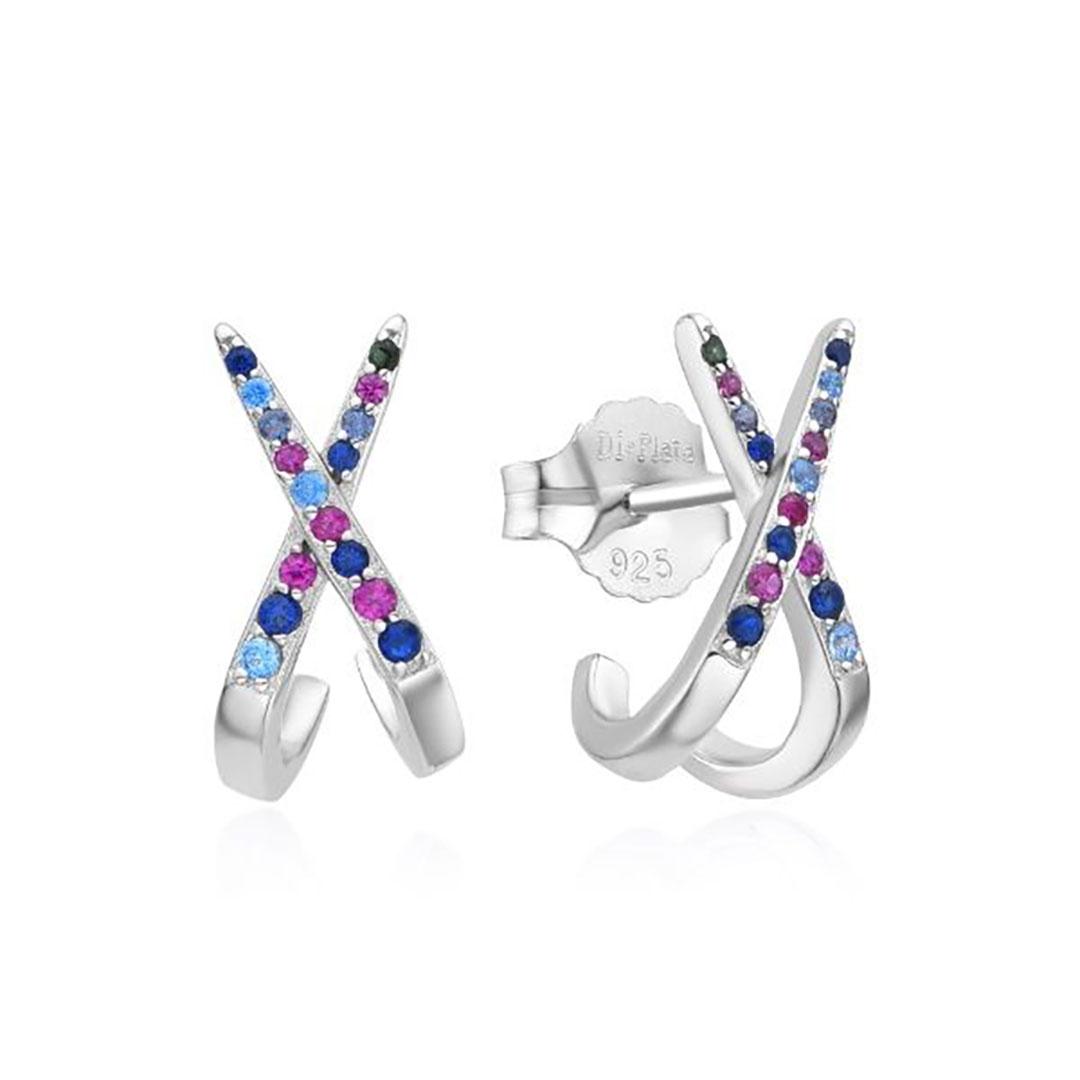 PENDIENTES MUJER PLATA DE LEY  925 24843/MIX
