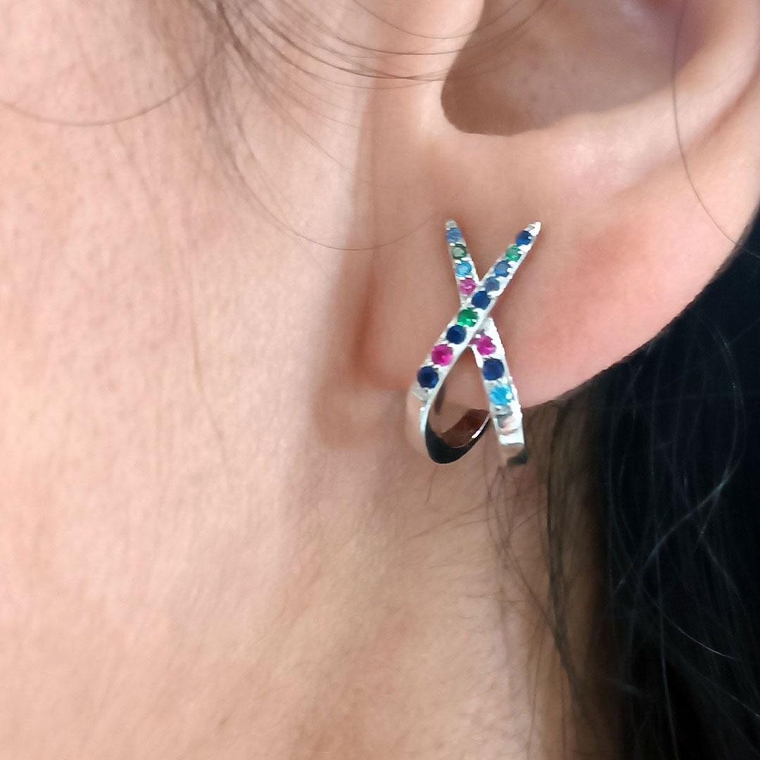 PENDIENTES MUJER PLATA DE LEY  925 24843/MIX