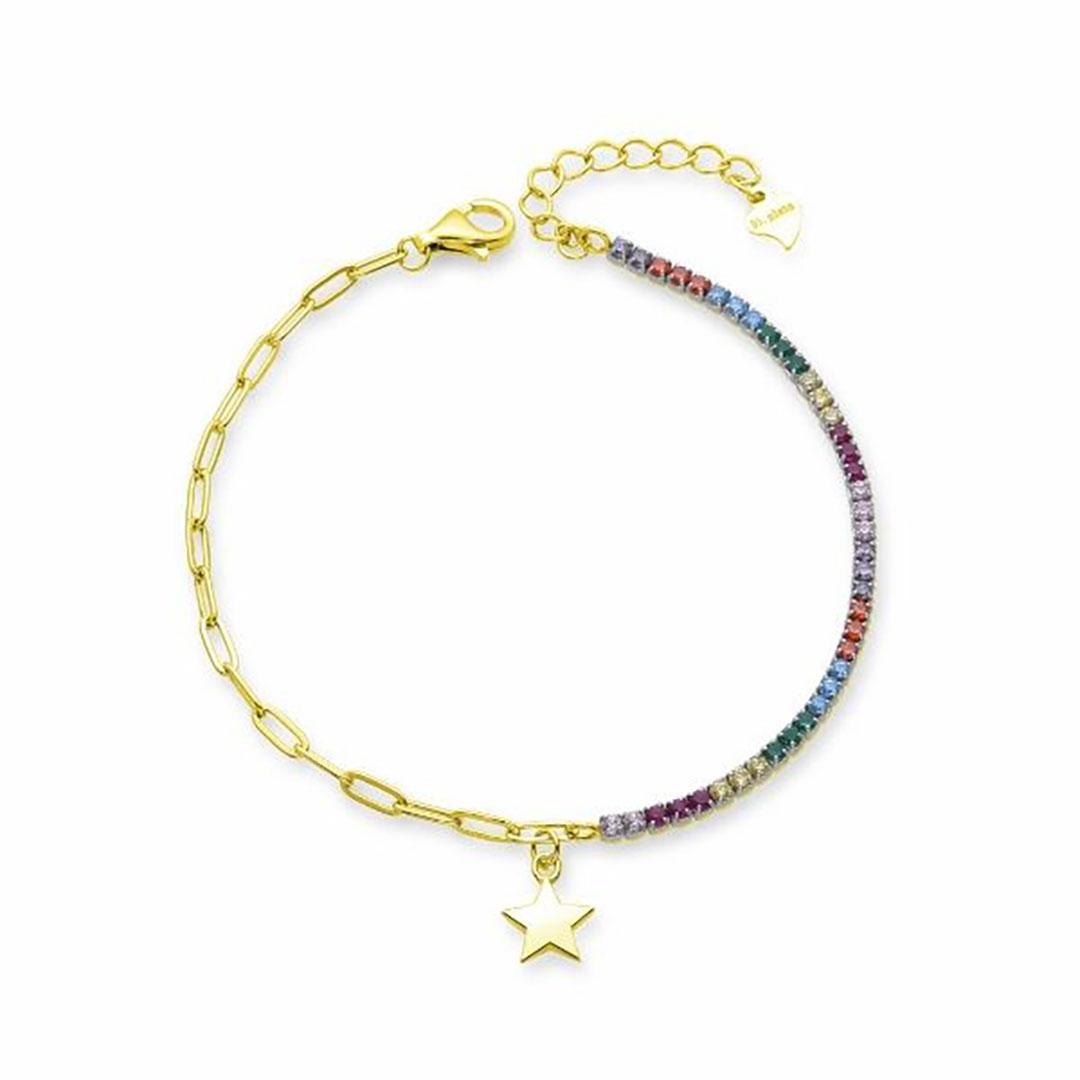 PULSERA MUJER PLATA DE LEY 925 DORADA 41076/Y