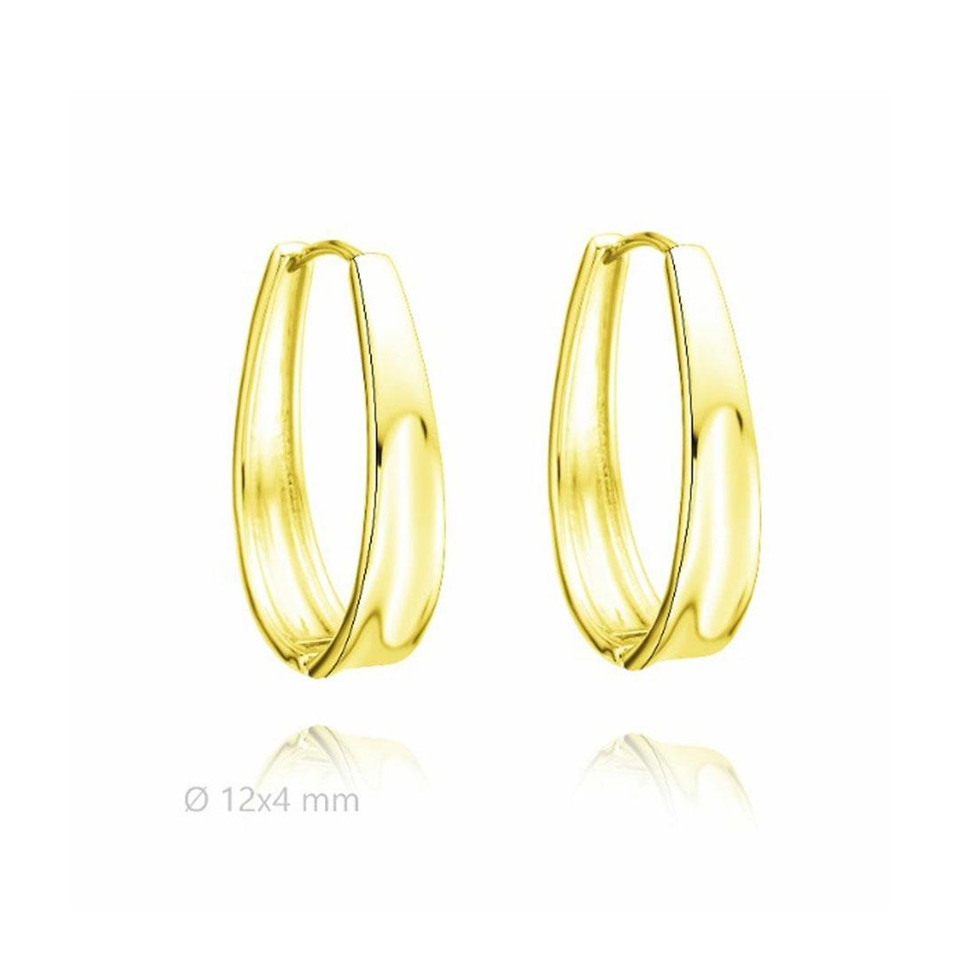 PENDIENTES MUJER PLATA DE LEY 925 DORADO 40805/12