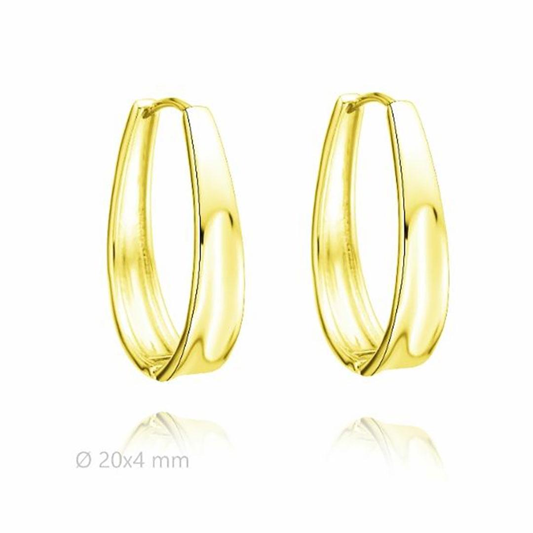 PENDIENTES MUJER PLATA DE LEY 925 DORADO 40805/20