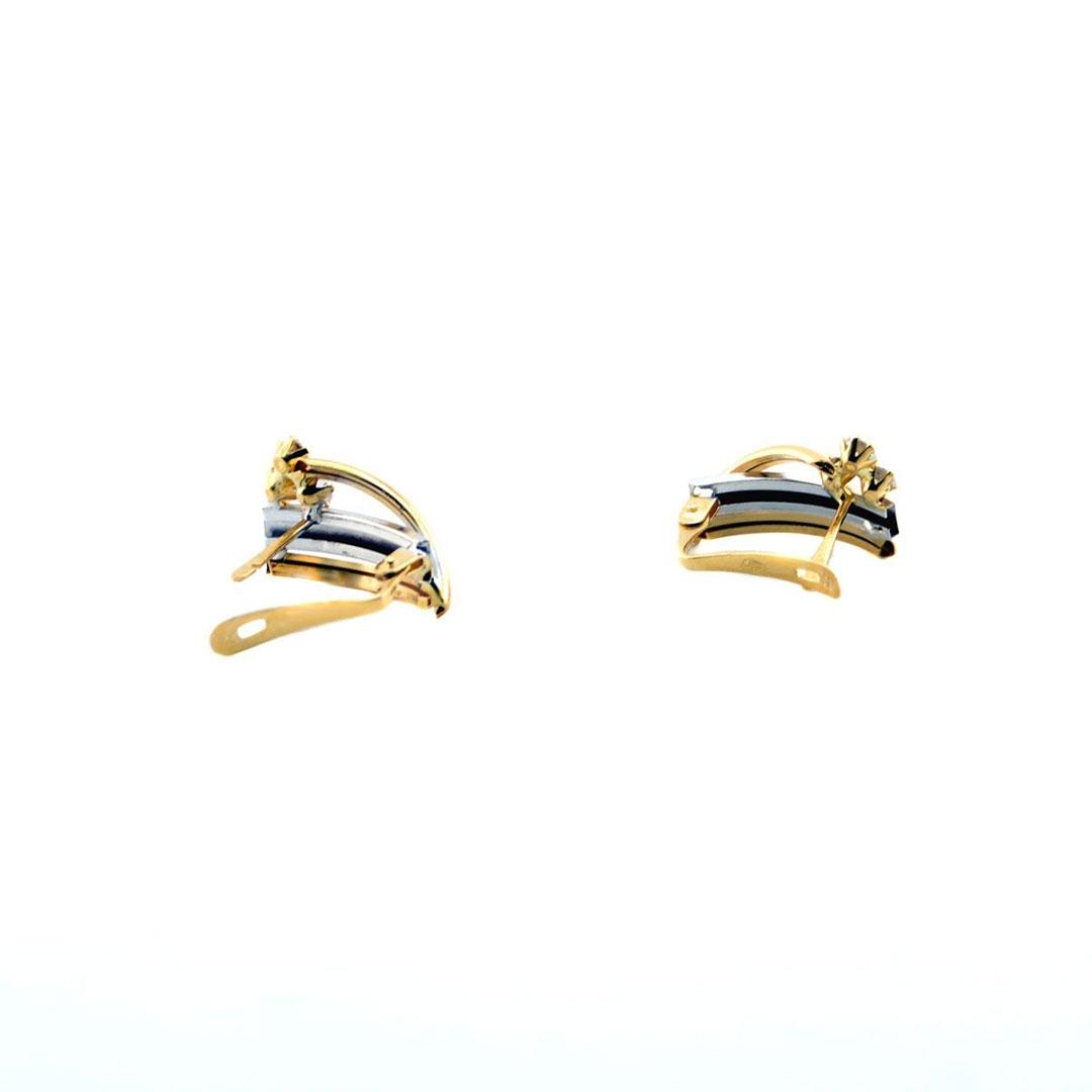 PENDIENTES MUJER ORO BICOLOR 18K 5852M