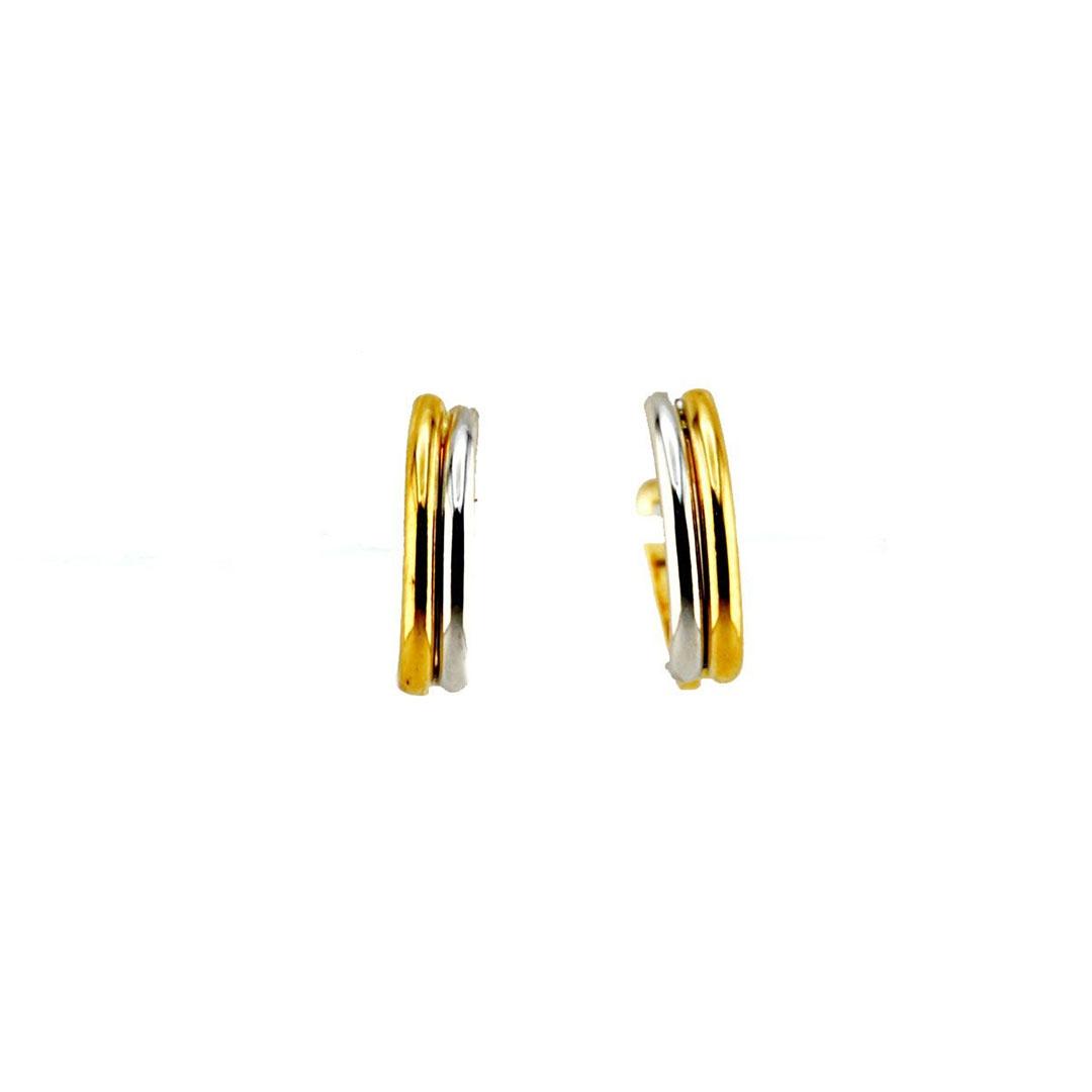 PENDIENTES MUJER ORO BICOLOR 18K 5853MI
