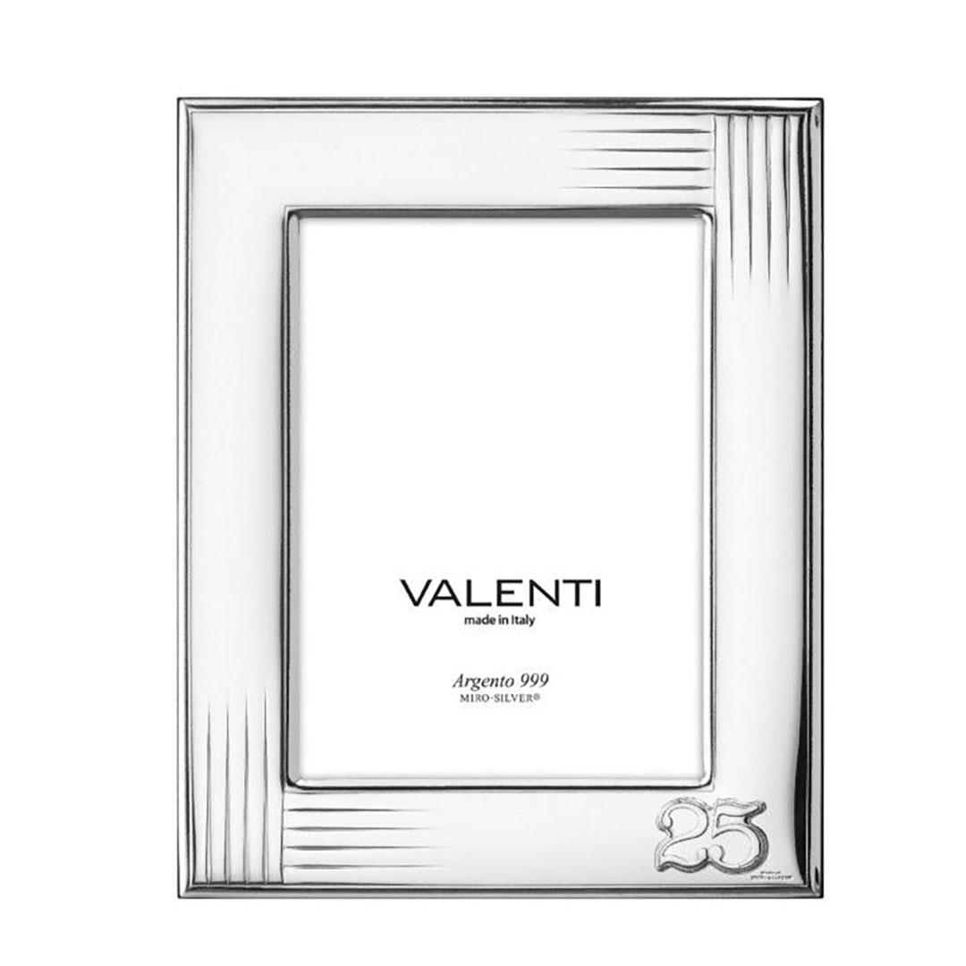 MARCO DE FOTOS 13X18 PLATA BILAMINADA 25 ANIVERSARIO 52136/4