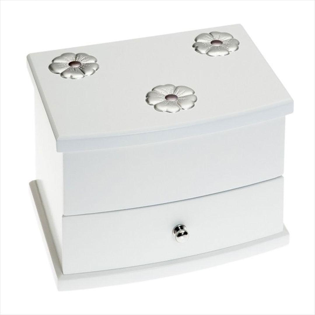 REGALO INFANTIL JOYERO MADERA Y PLATA GA1063B