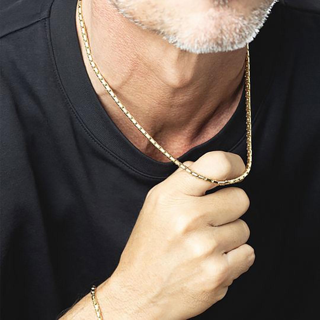 COLLAR HOMBRE LOTUS ACERO LS2367-1/2