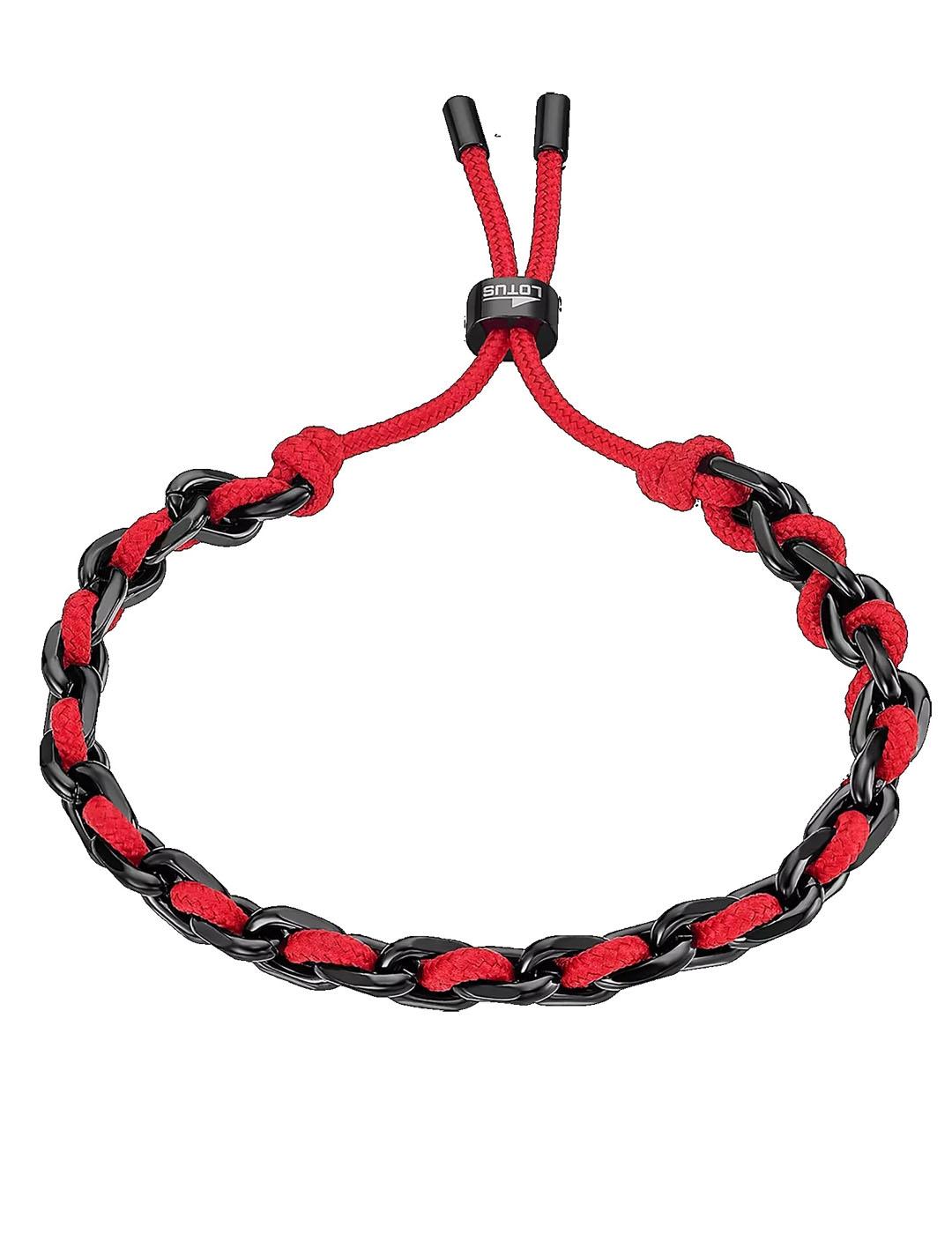 PULSERA UNISEX LOTUS ACERO Y CUERO  LS2376-2/6