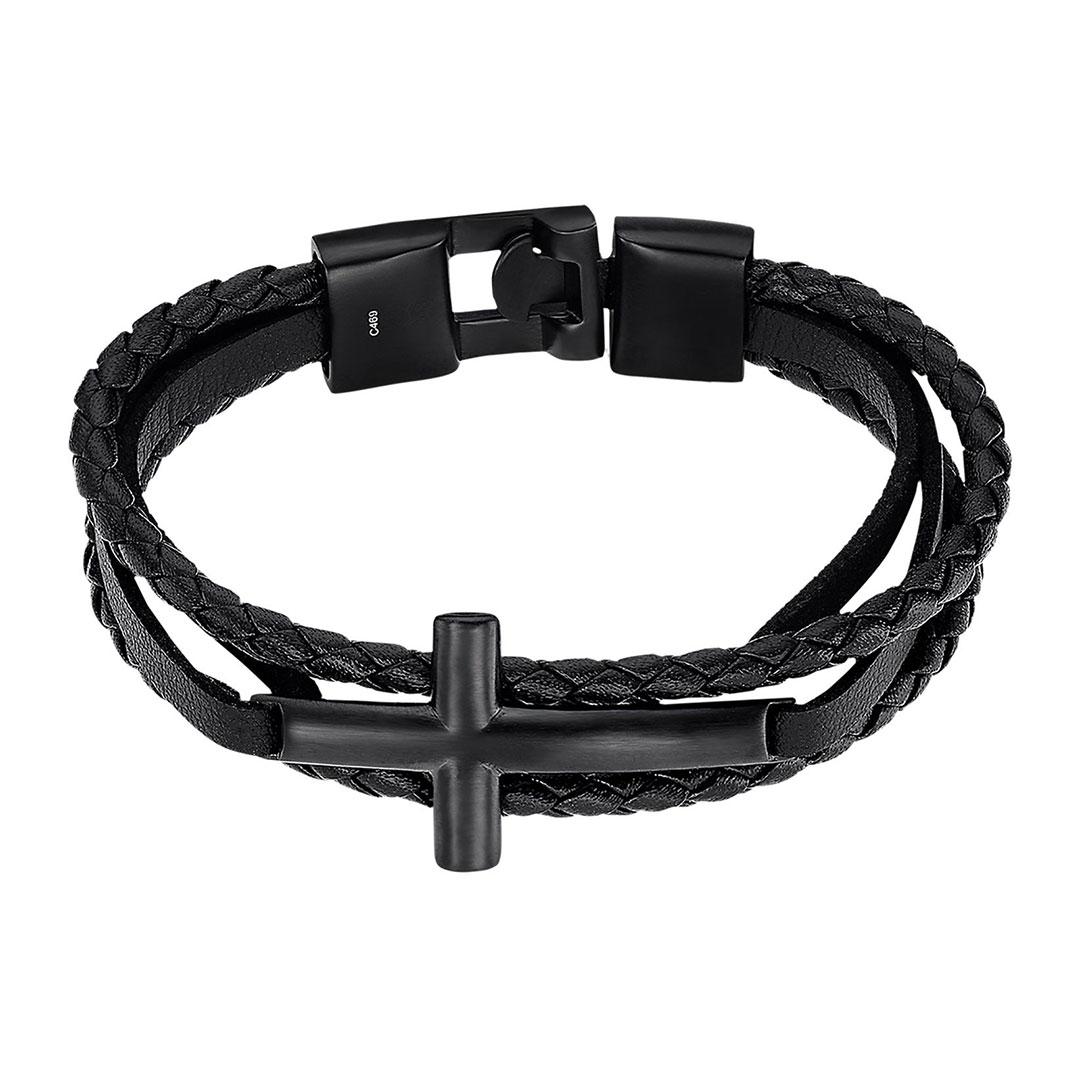 PULSERA HOMBRE LOTUS ACERO Y CUERO  LS2380-2/1