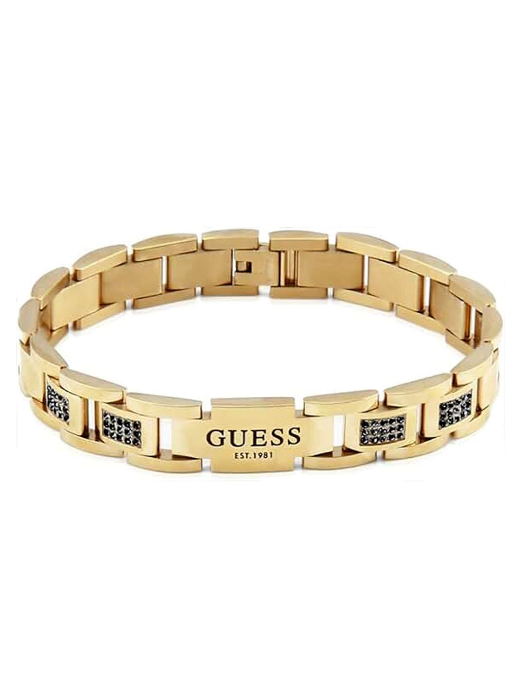 PULSERA HOMBRE ACERO DORADO GUESS JUMB01342JWYGBKT-U