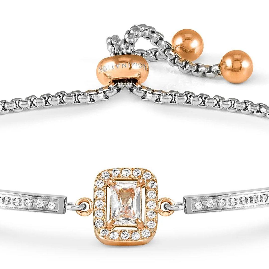 PULSERA MUJER ACERO NOMINATION  ROSEGOLD RECTANGULO ROYAL DR