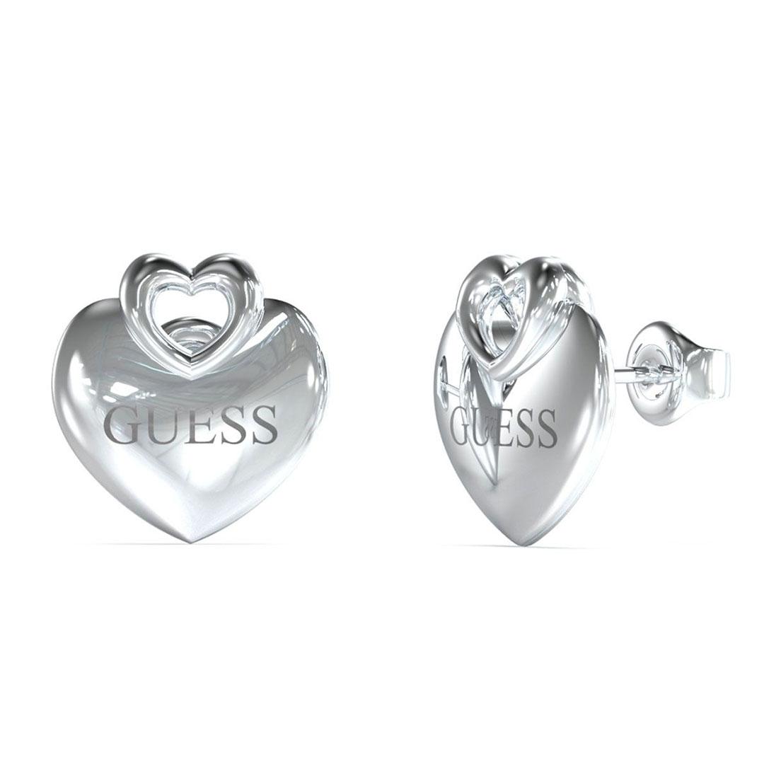 PENDIENTES MUJER ACERO PLATEADOS GUESS JUBE05218JWRHT-U