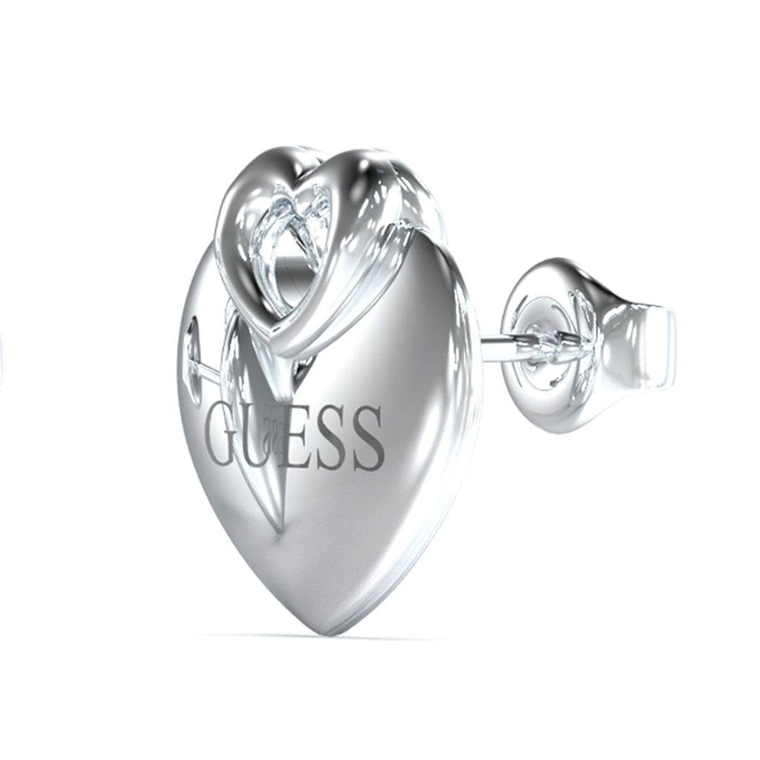 PENDIENTES MUJER ACERO PLATEADOS GUESS JUBE05218JWRHT-U