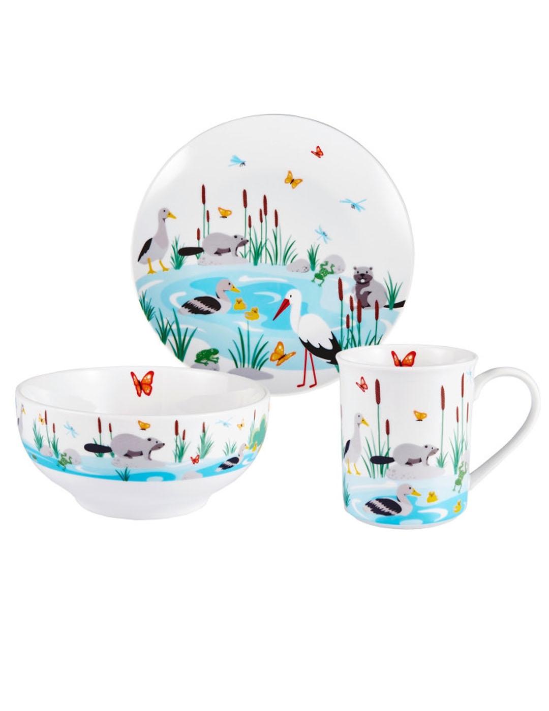 SET CUBIERTOS Y VAJILLA 7 PZAS. MANAO