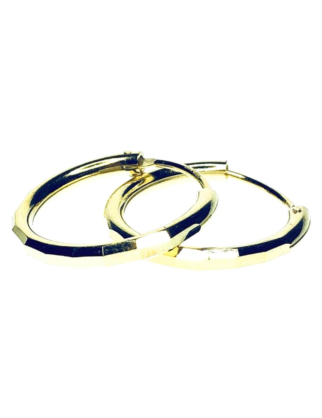 PENDIENTES ARO PLATA DE LEY 925 CHAPADOS 