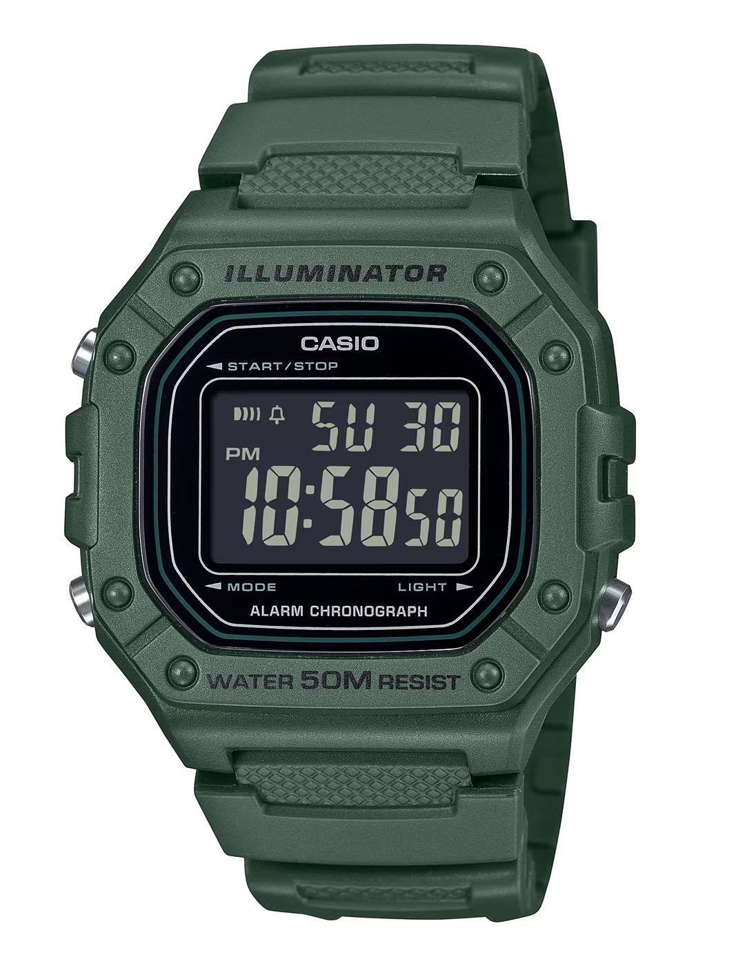 RELOJ UNISEX CASIO W-218H-3BVEF