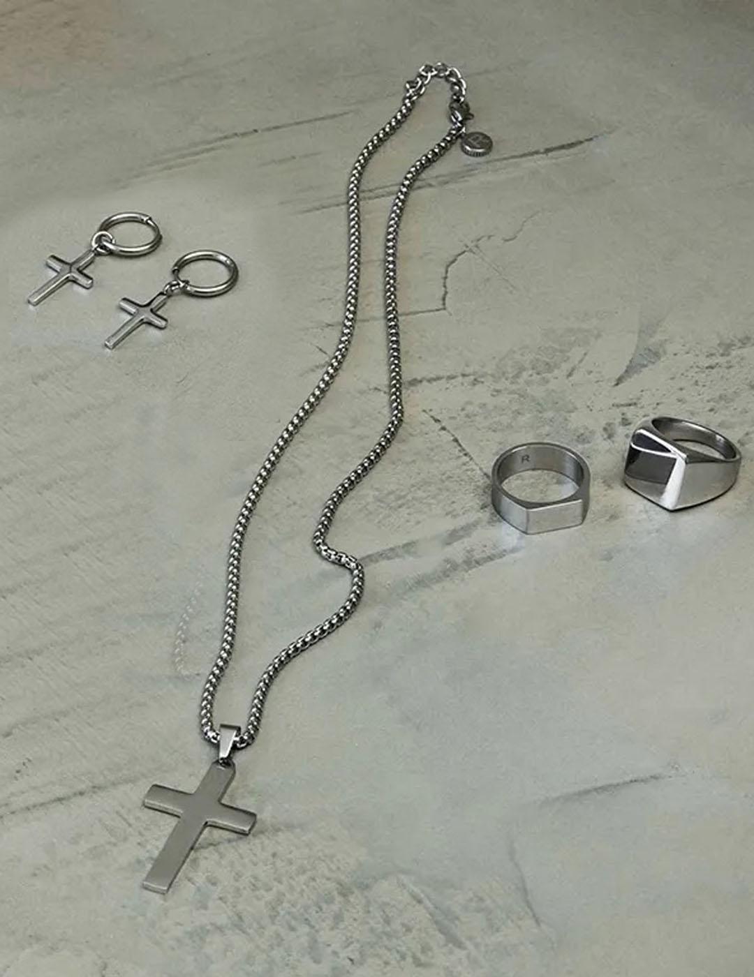 PENDIENTE RADIANT ACERO ''1 UNIDAD''