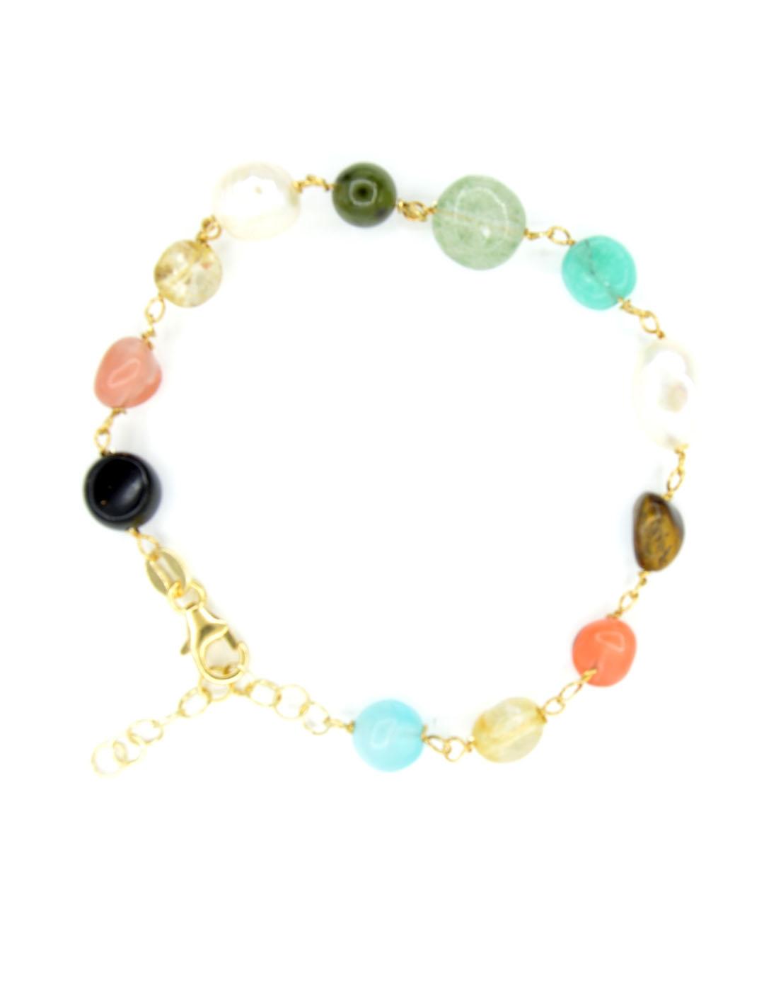 PULSERA PLATA CHAPADA PIEDRAS