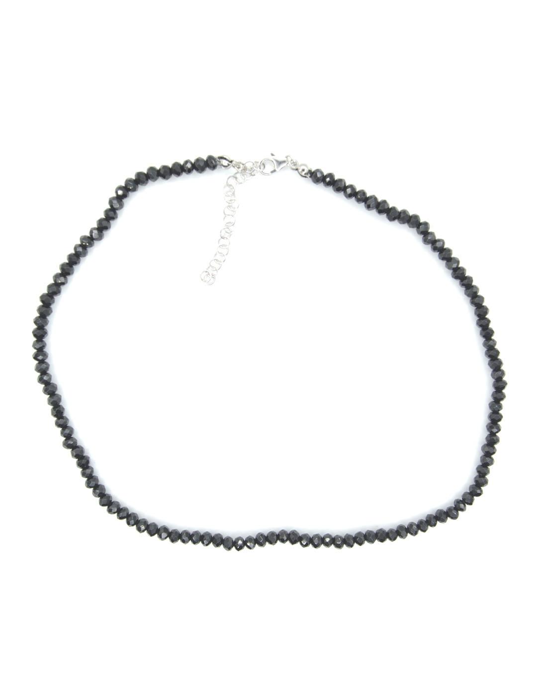 COLLAR PLATA PIEDRAS NEGRAS