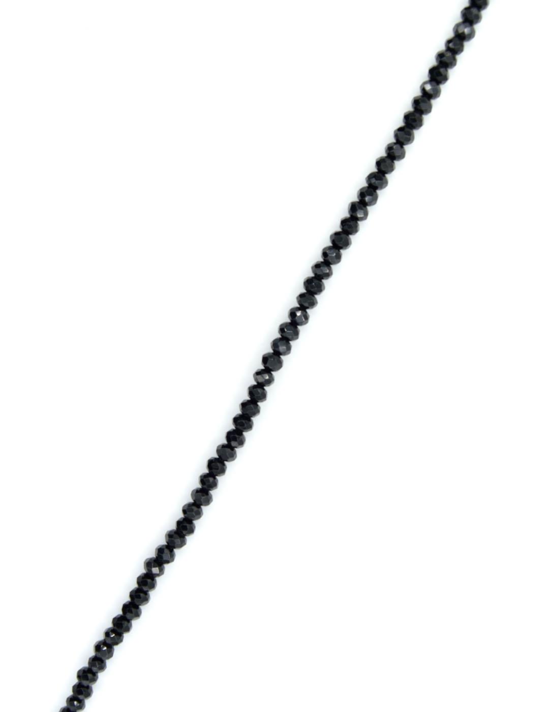 COLLAR PLATA PIEDRAS NEGRAS