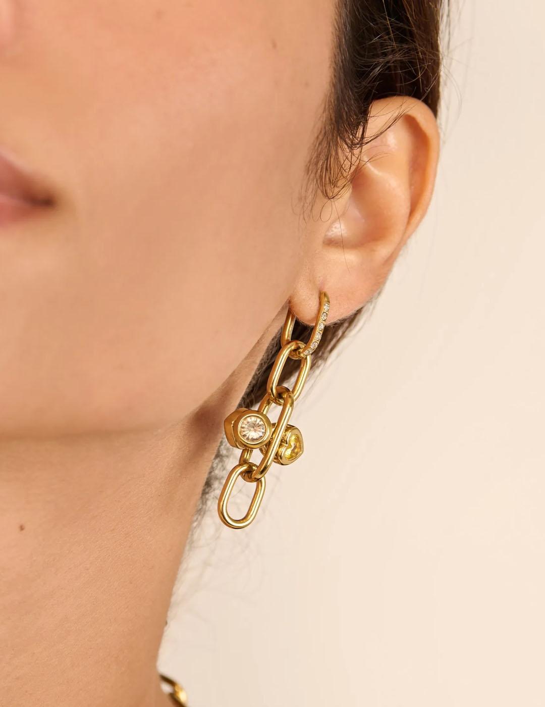 PENDIENTES RADIANT ACERO