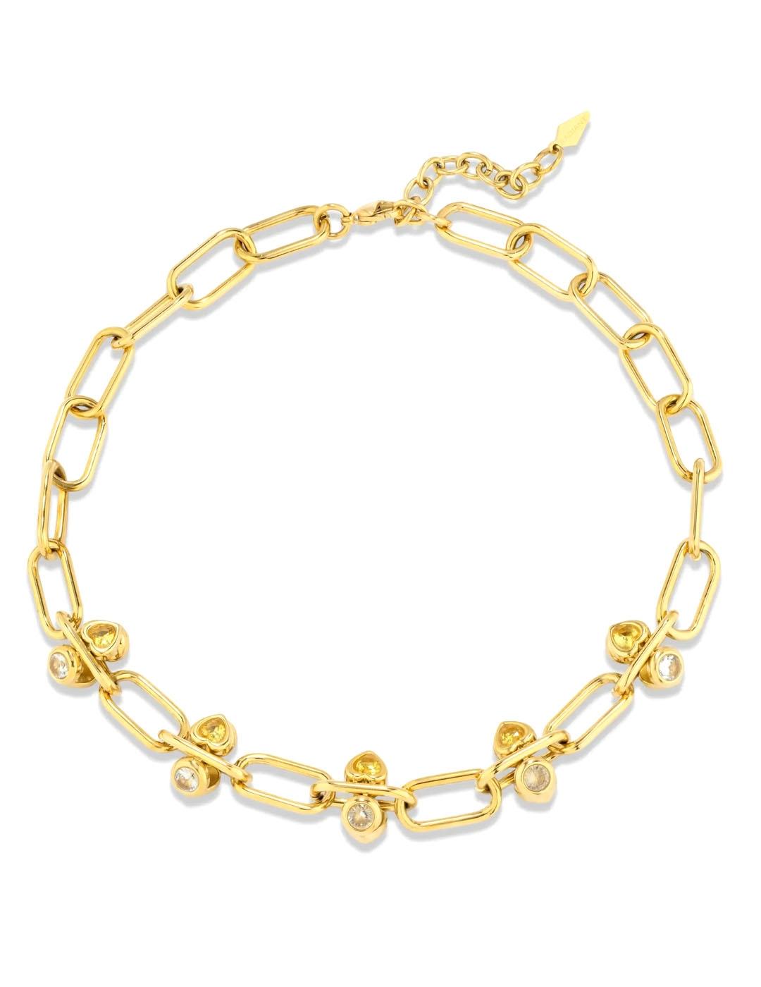 COLLAR MUJER ACERO DORADO RY000379