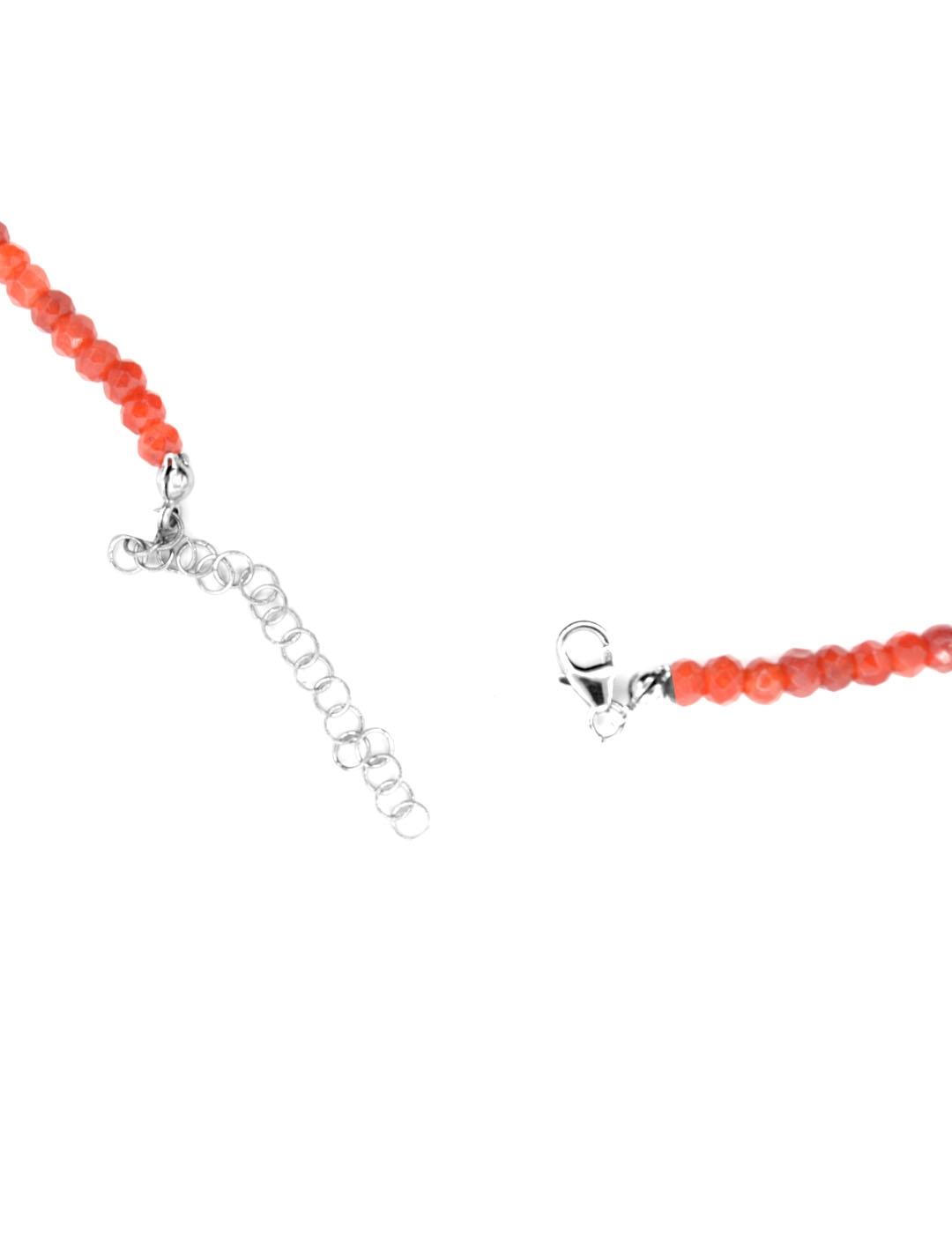 COLLAR RUBÍES CIERRE PLATA