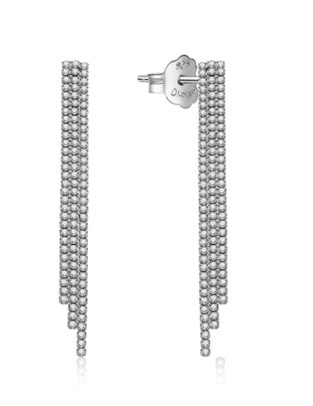 PENDIENTES MUJER PLATA DE LEY 925  Y CIRCONITAS