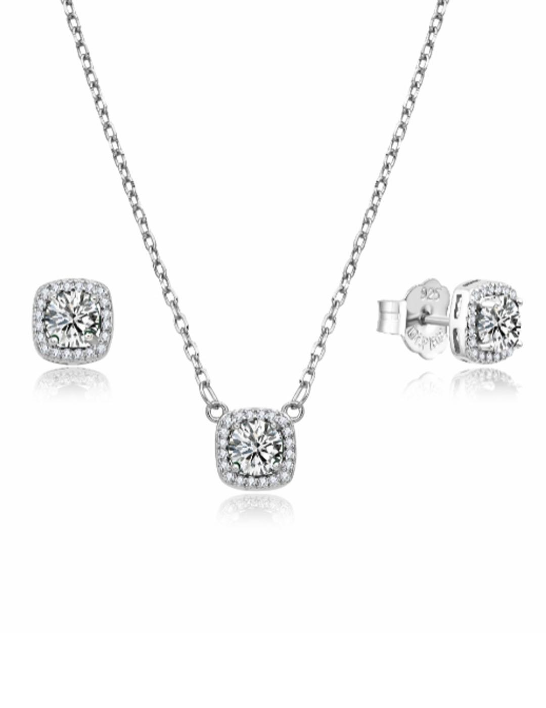 JGO. PENDIENTES   COLLAR PLATA MICROENGASTE