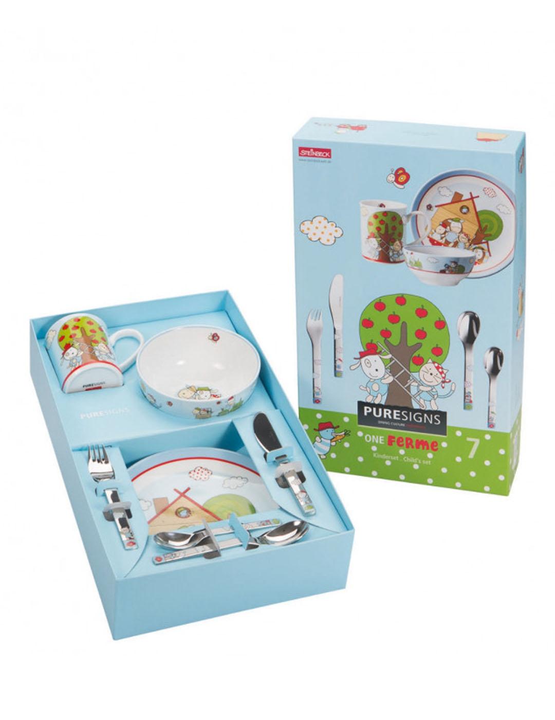 SET VAJILLA   CUBIERTOS ANIMALES